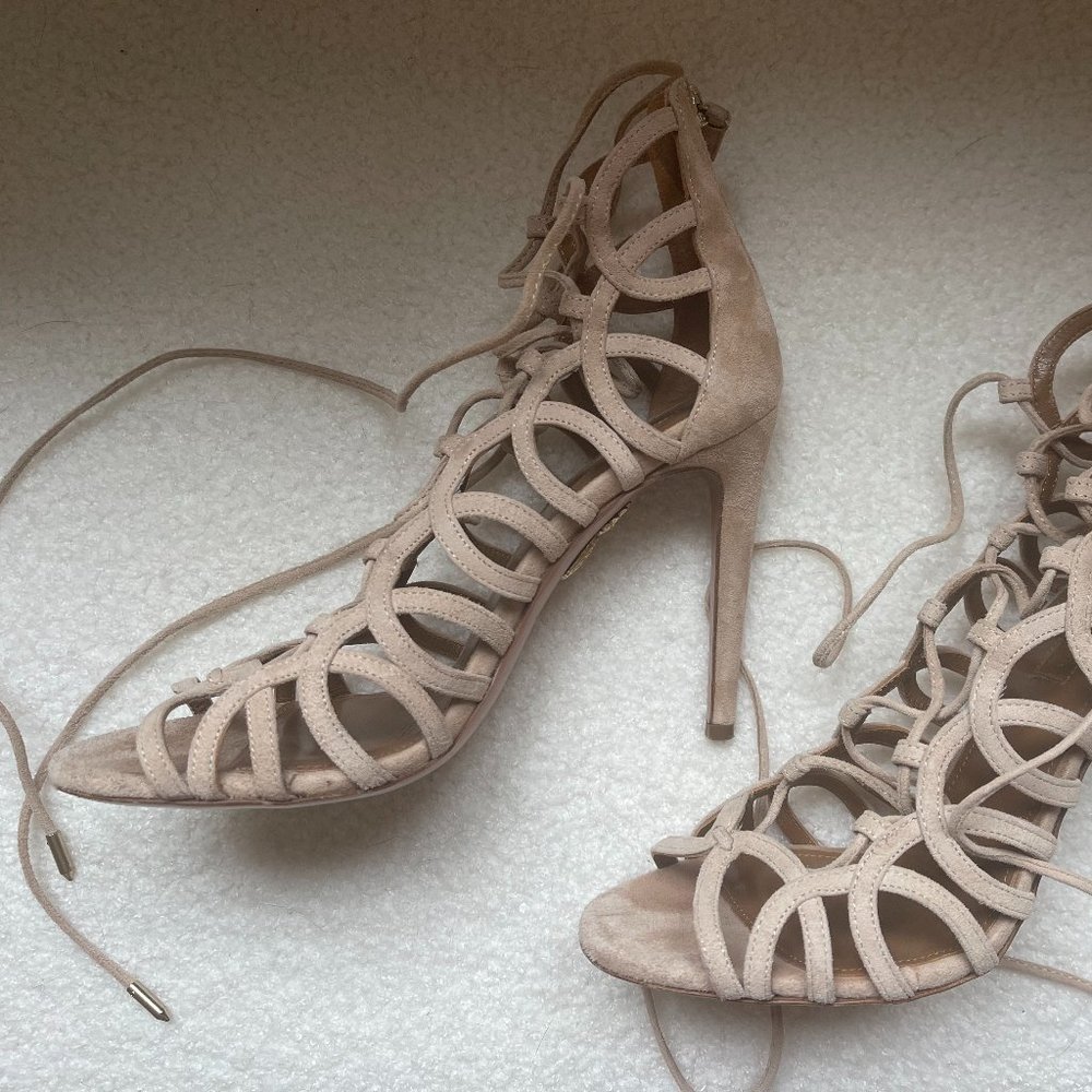 Aquazurra Suede Heels